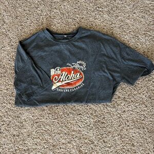 Aloha Island Surfers Paradise Tee - Charcoal